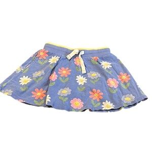 Boden Flower Pull On Skort, Size 6-7